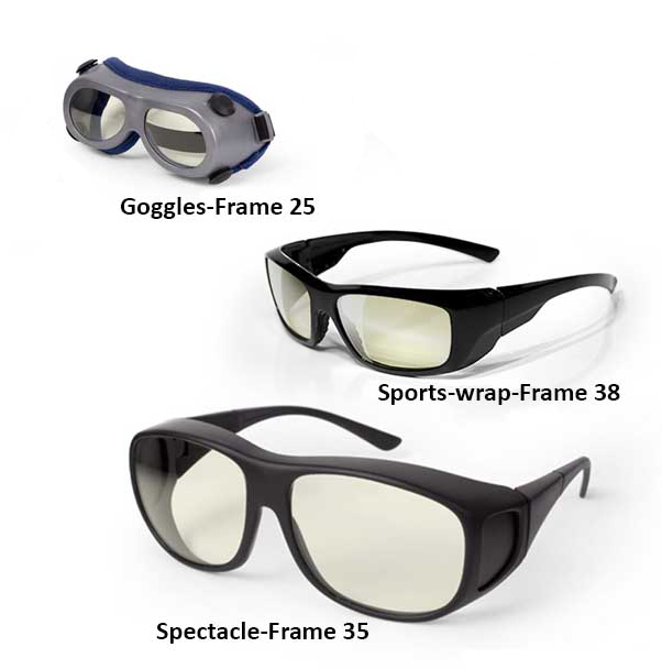co2 laser goggles Laser Safety Glasses 215 Glass CO2 (190-375nm) Children's Pink
