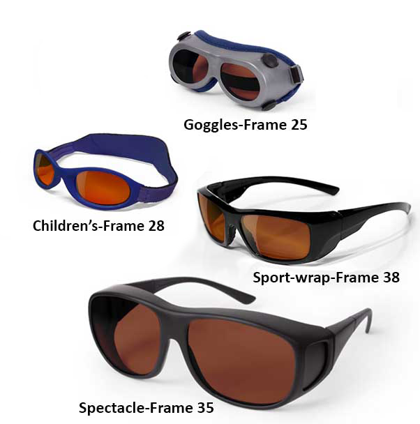 ultraviolet vision goggles Laser Safety Glasses 235 Glass UV KTP Argon (190-560nm)