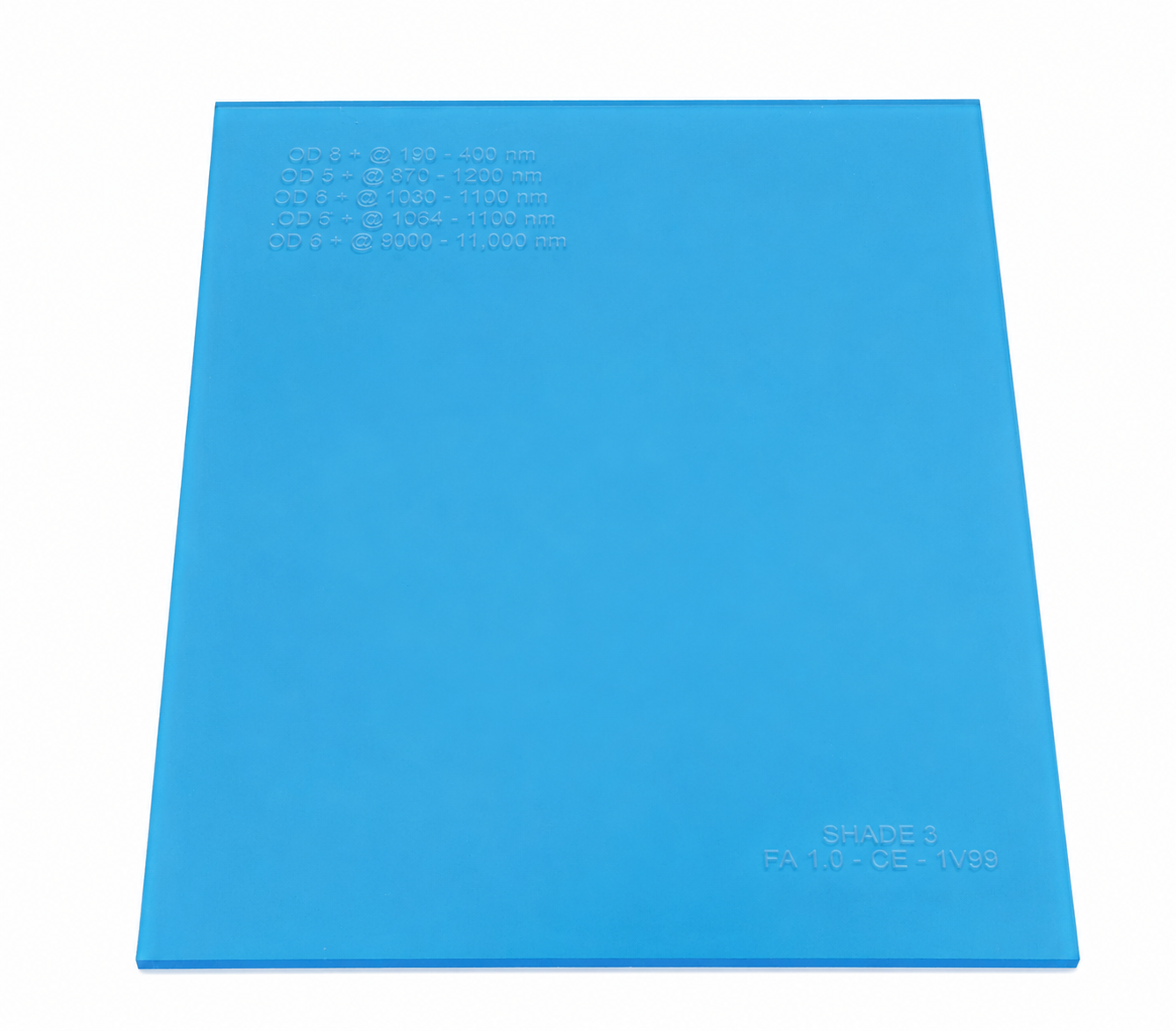 417 laser face plate with laser protection filter for laser welding and laser cleaning face shield systems.
