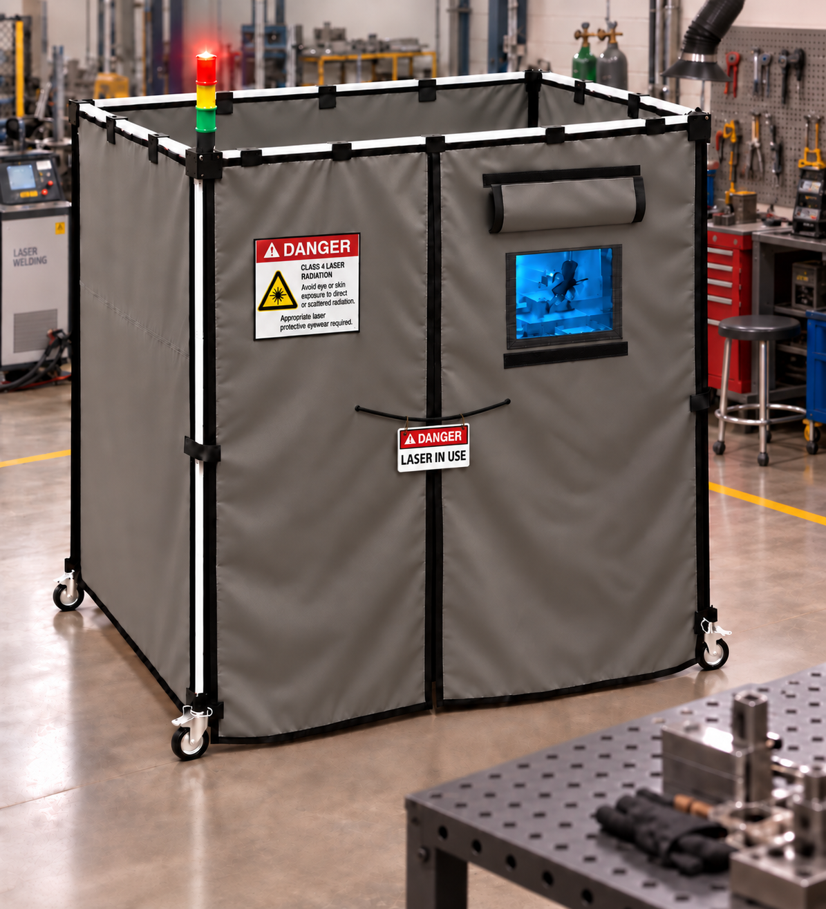 Laser Cleaning Safety Portable Booth