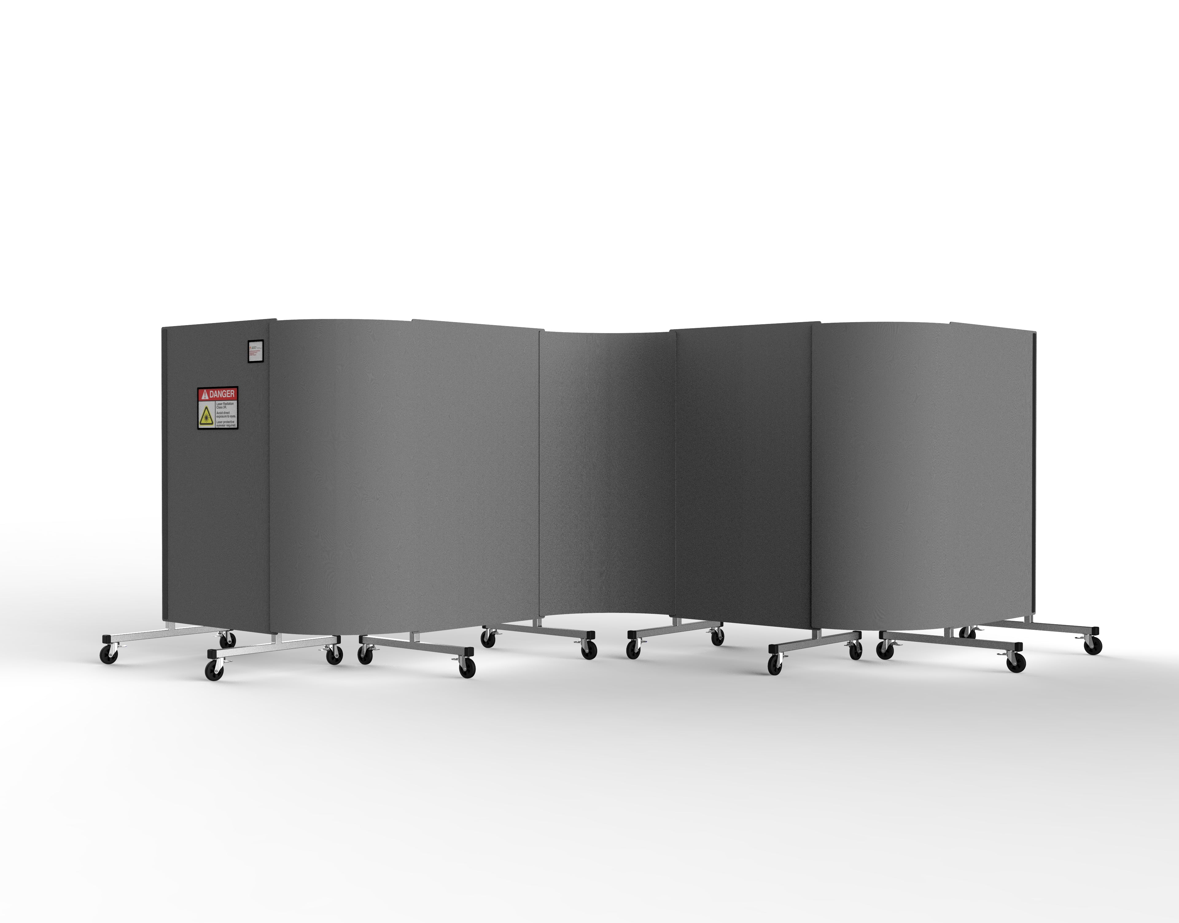Laser Safety Barrier Double (Or Many Panels)