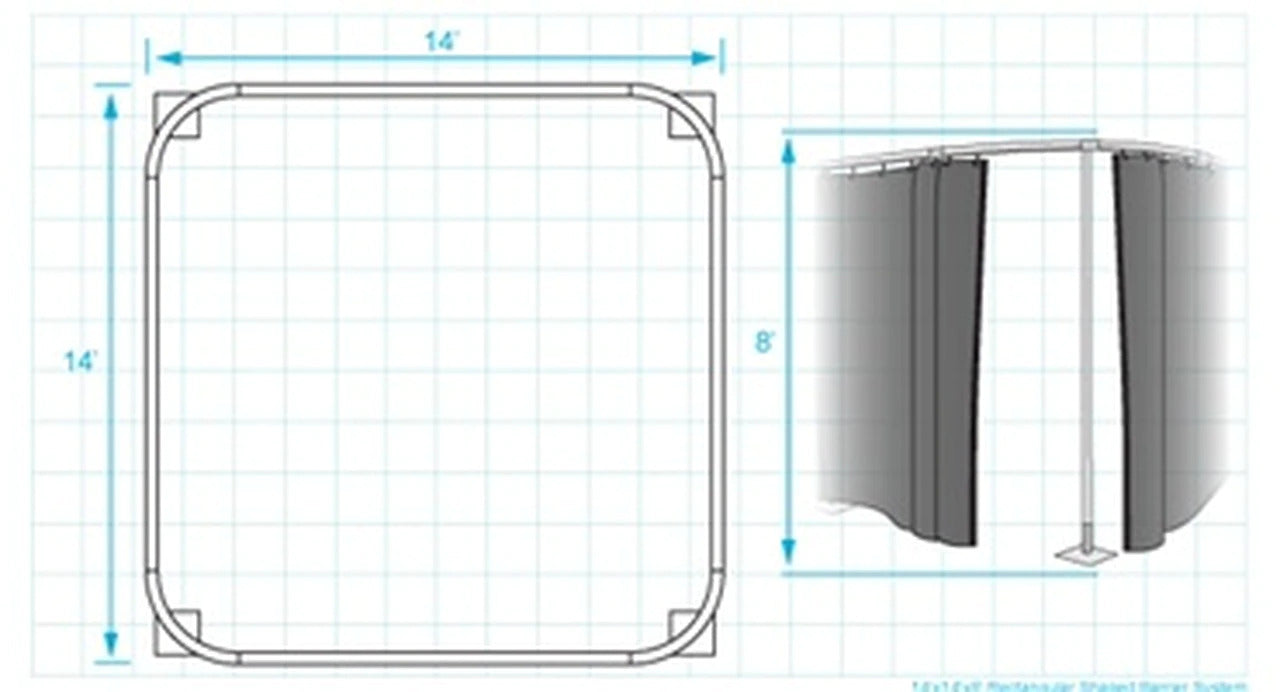 Laser Safety Curtain System (Custom Sizing)