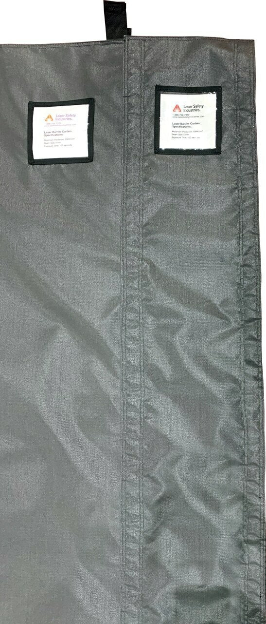 Laser Safety Curtain Straight Line (with Frame and strap loops)