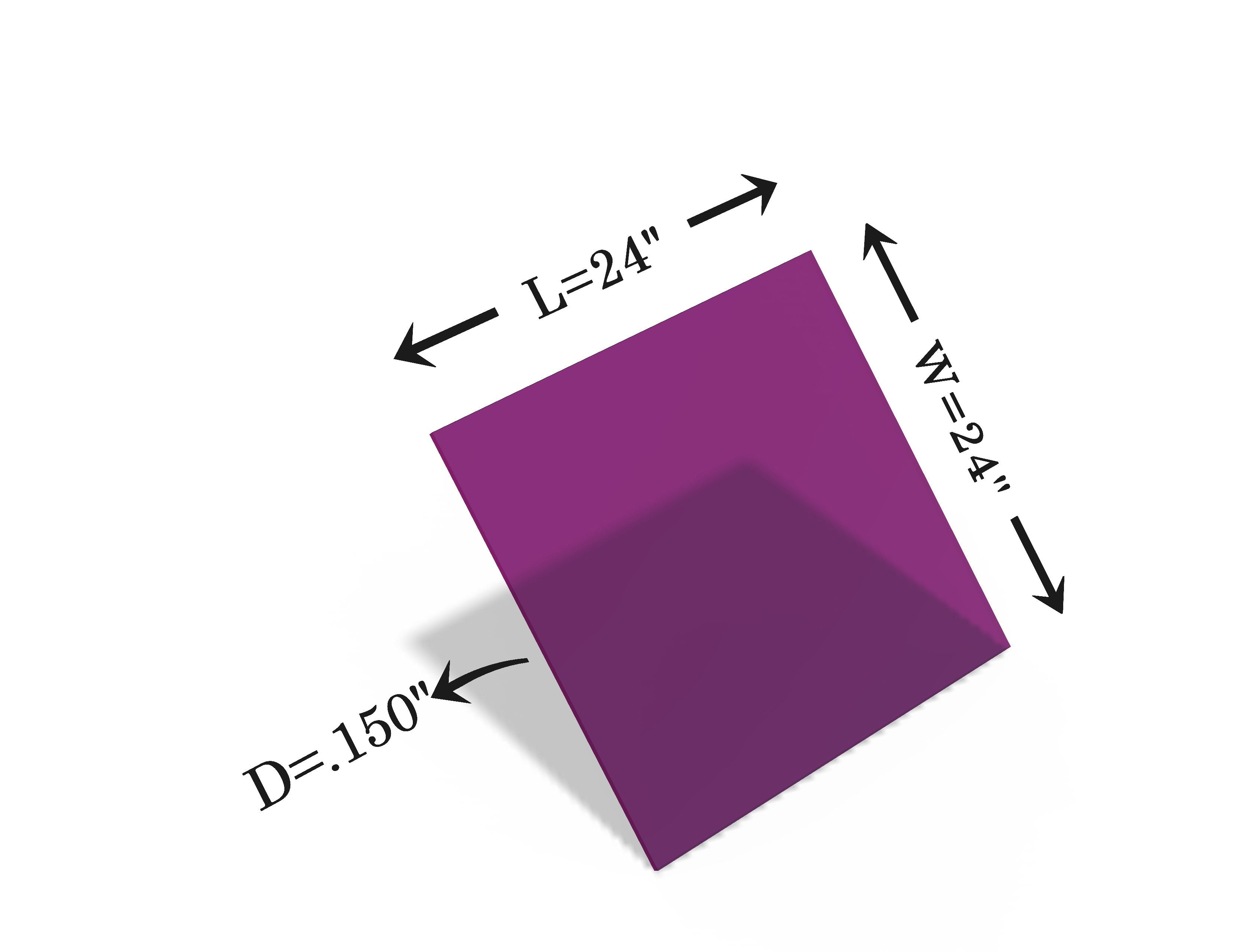 Laser Safety Window – Acrylic | OD 8+ @ 580–585 nm, 575–588 nm Protection