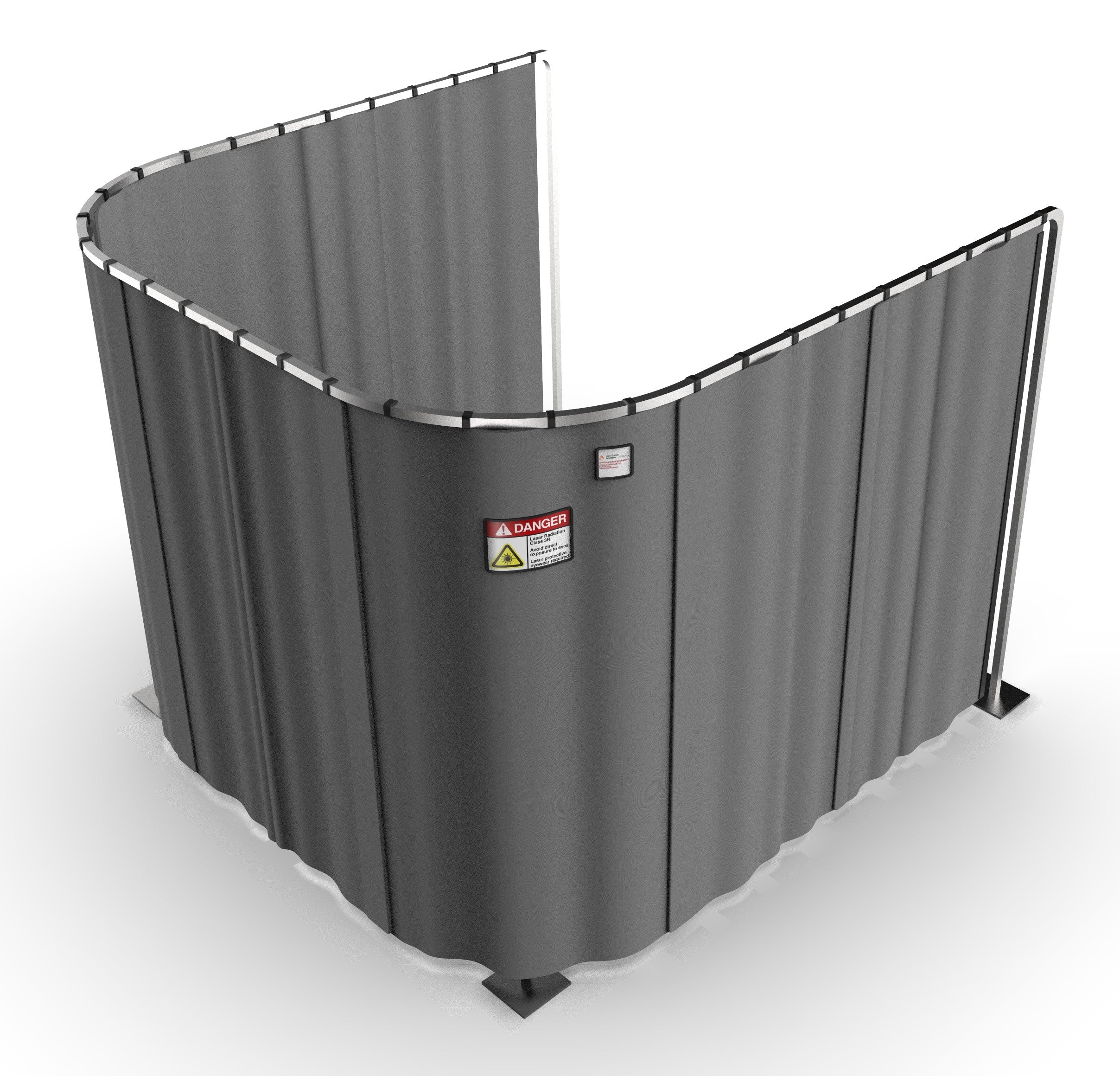 Laser Safety Curtain System (Custom Sizing)