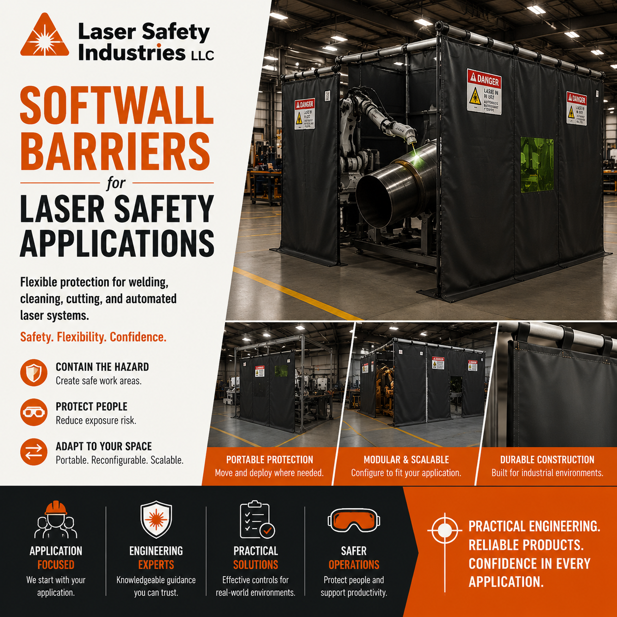 Laser Safety Industries Highlights Flexible Softwall Barrier Solutions for Industrial Laser Applications at IMTS 2026