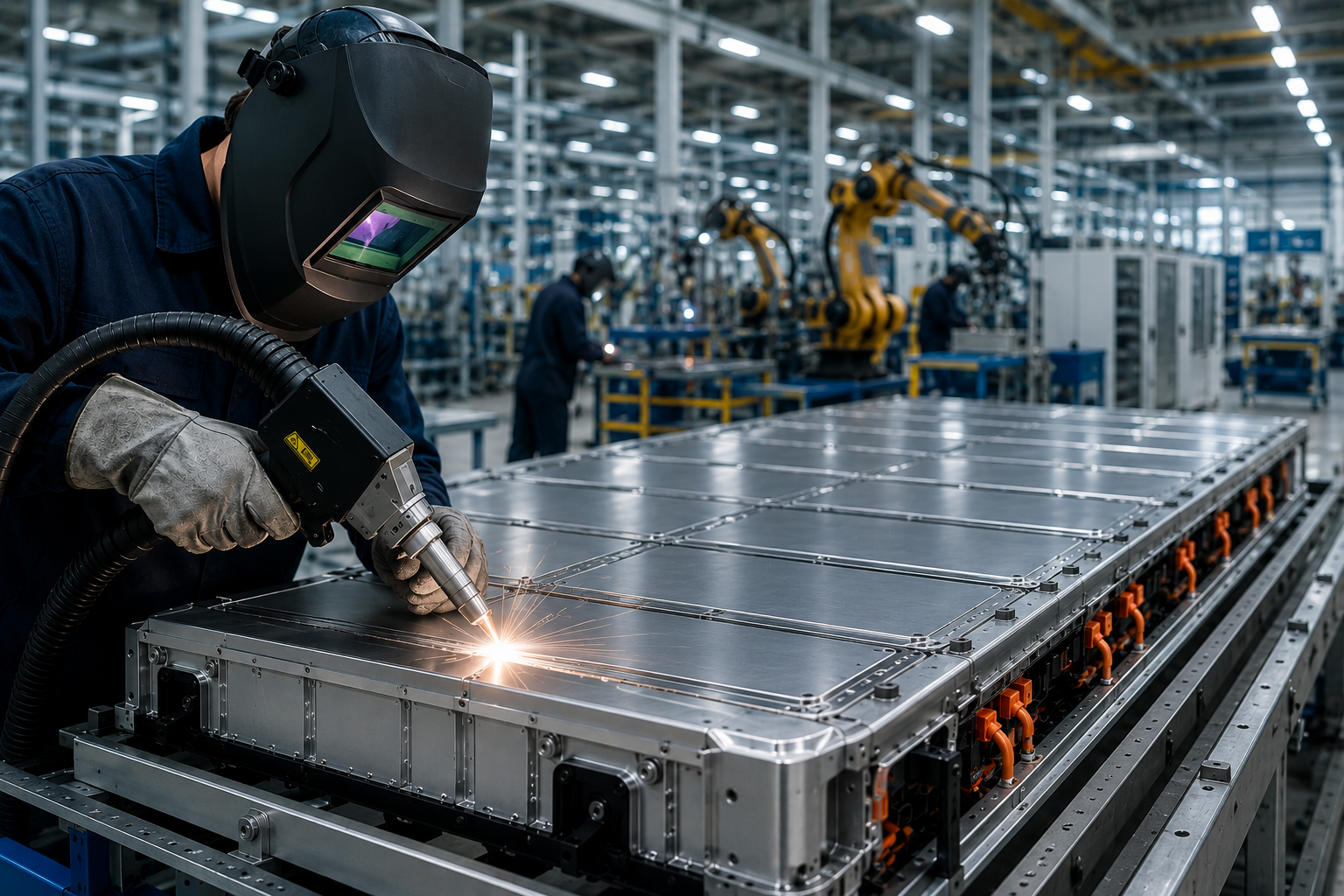 Major Breakthrough at EV Battery Plant: Handheld Fiber Laser Welding Replaces Entire MIG Lines