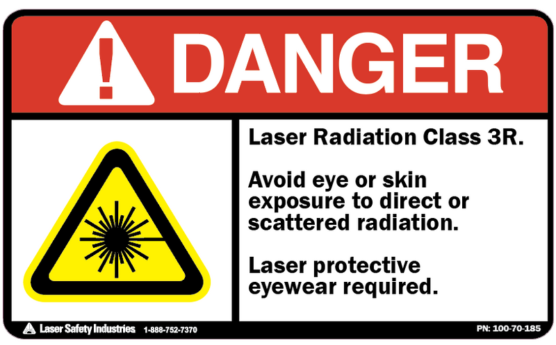 Class 3R Laser Safety Signs and Labels