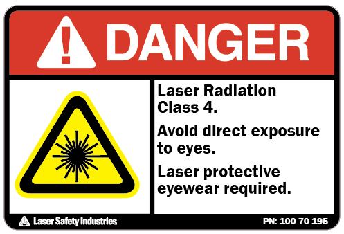 Class 4 Laser Safety Signs and Labels