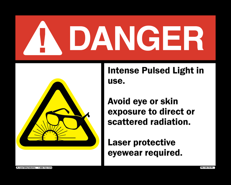 IPL Laser Safety Signs and Labels
