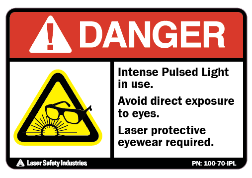 IPL Laser Safety Signs and Labels