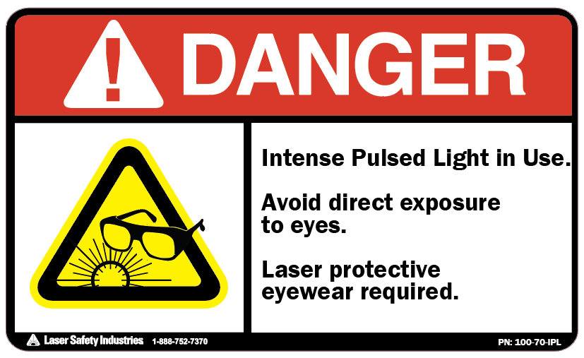 IPL Laser Safety Signs and Labels