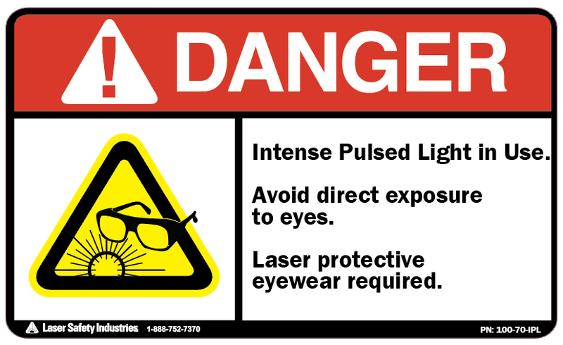 IPL Laser Safety Signs and Labels