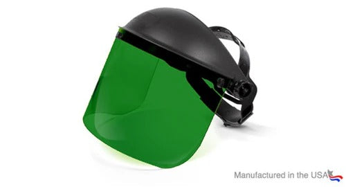Laser Safety Face Shield | OD 7+ @ 1060–1100 nm, Diode + IR Fiber Protection