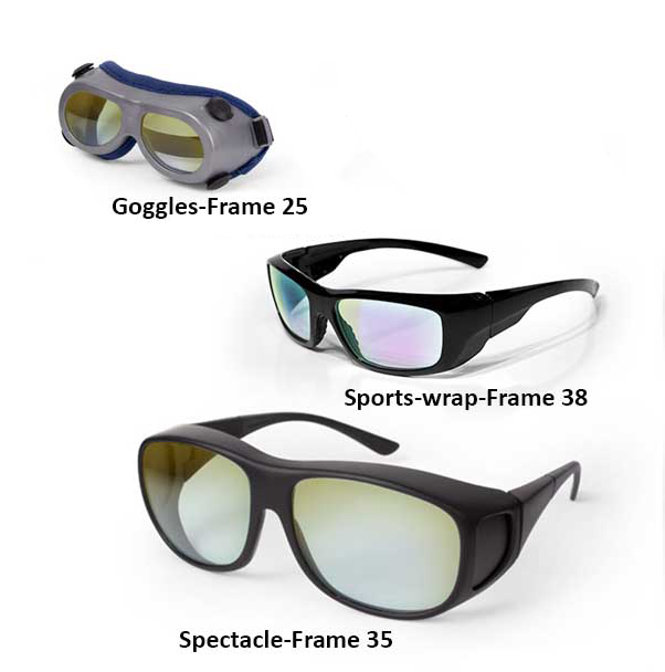 laser safety goggles 1064 nm Laser Safety Glasses 340 Dielectric Coated Diode Nd:YAG (1064nm)