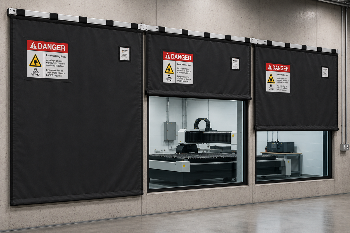 Laser Safety Window Covering – Non-Transparent Laser Barrier