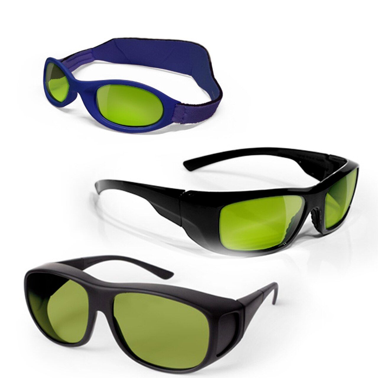 Laser Safety Glasses 120 Polycarbonate UV IR 190 375nm 820 1720nm sports wrap Frame 38