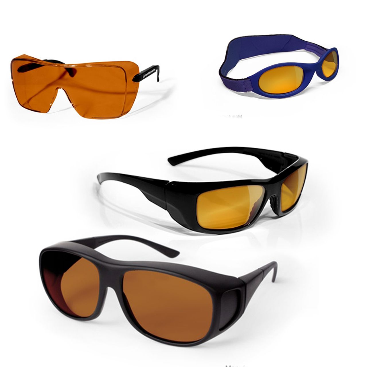 Laser Safety Glasses 130 Polycarbonate Double YAG (532nm, 1064nm)