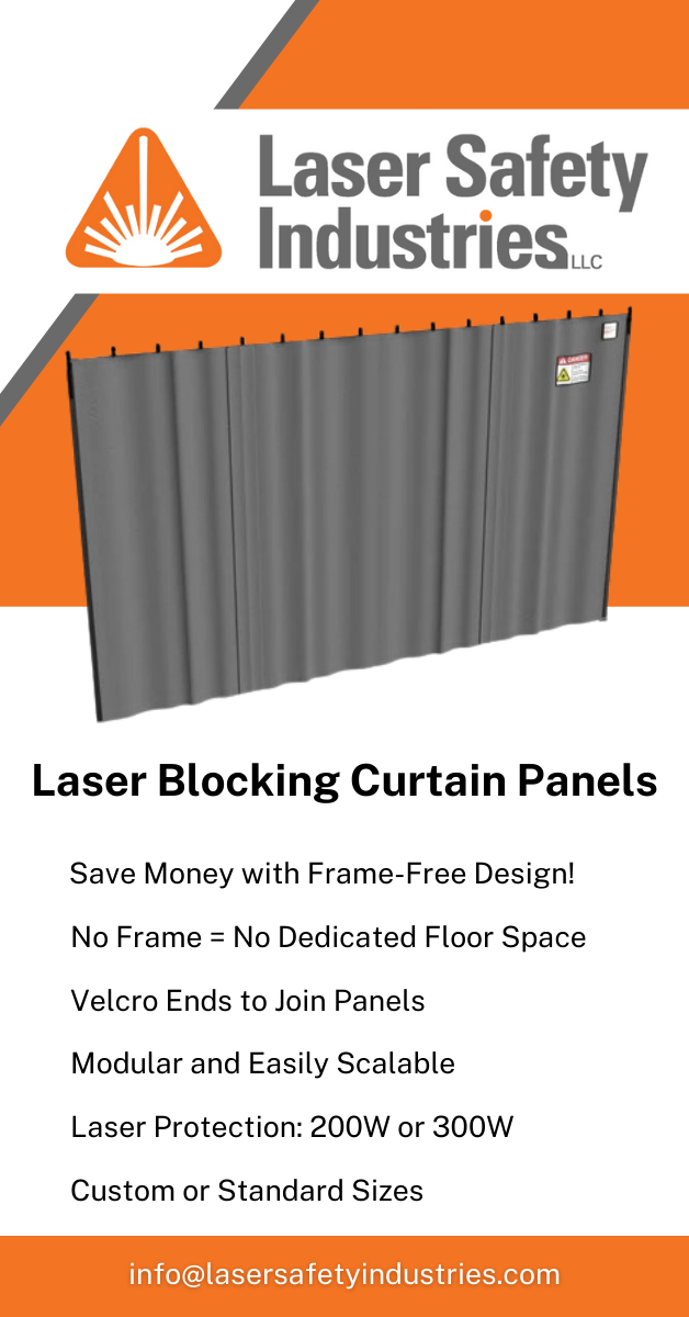 Laser Safety Curtain Panel 200W/300W (No Frame)