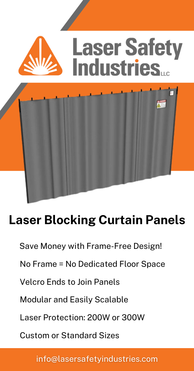Laser Safety Curtain Panel 200W (No Frame)