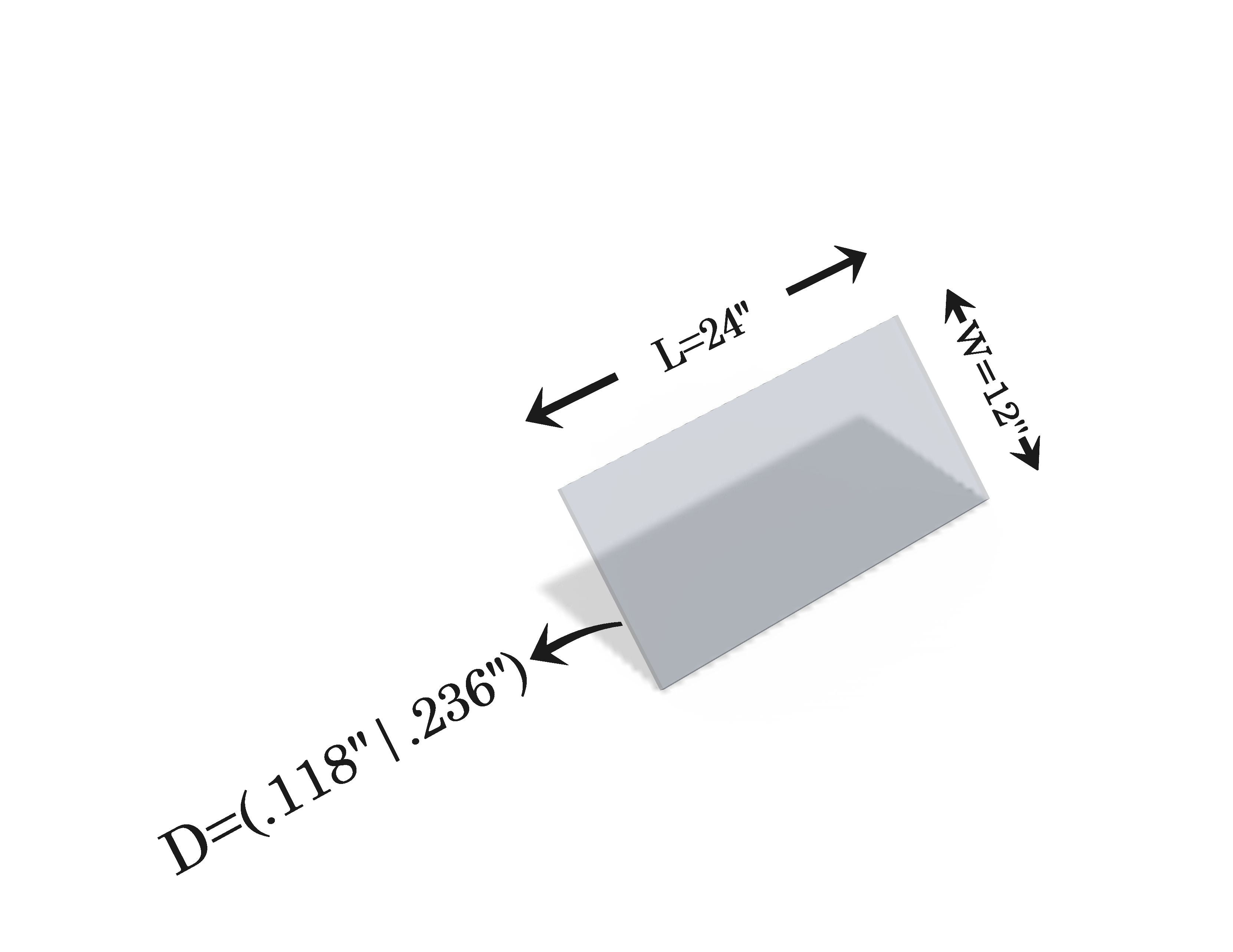 Laser Safety Window 405 Acrylic Sheet Class 4 Viewing UV CO2 (190-375nm, 10600nm, 10000-11000nm)