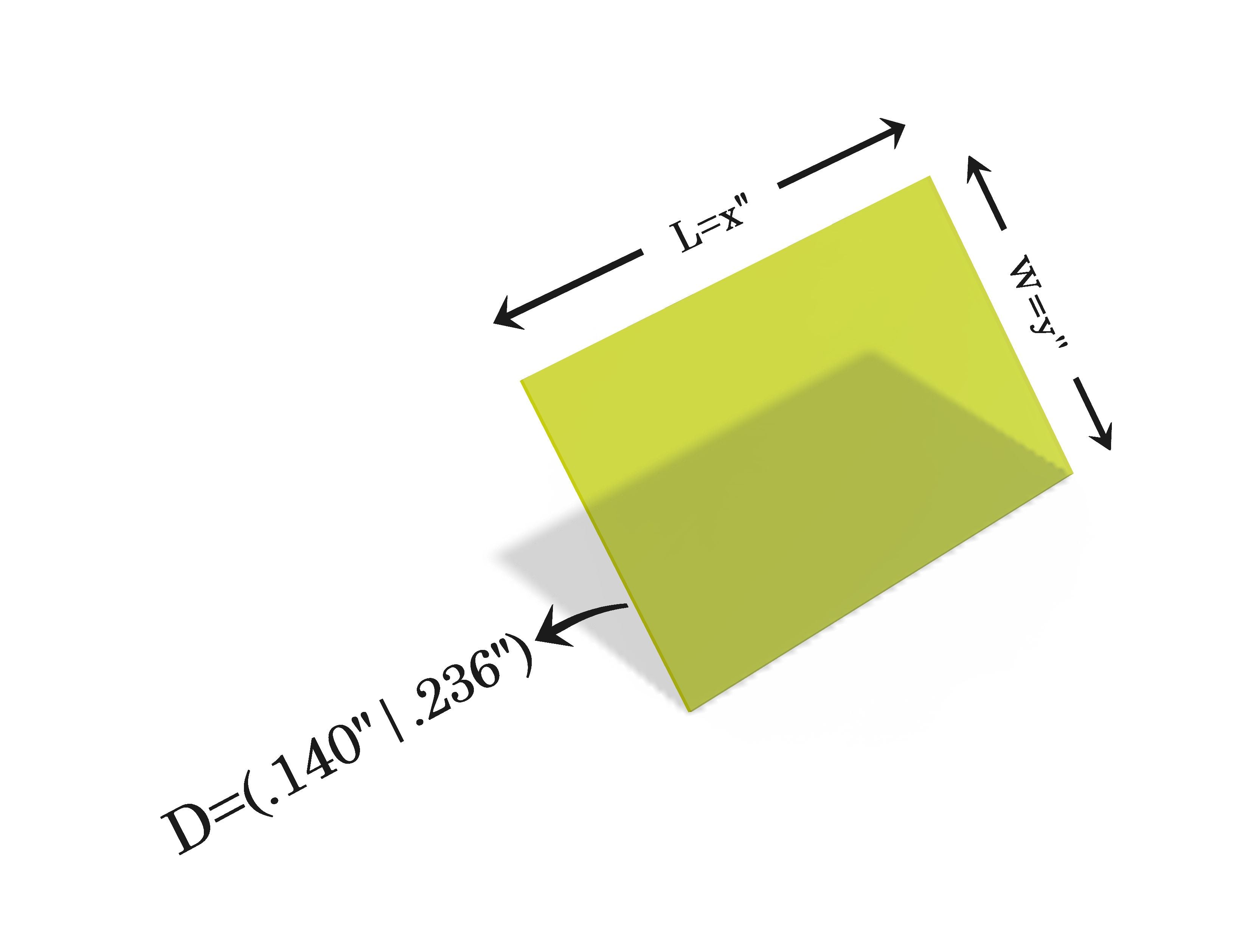 Laser Safety Window 408 Acrylic Sheet Class 4 Viewing Excimer (190-420nm, 10000-11000nm)