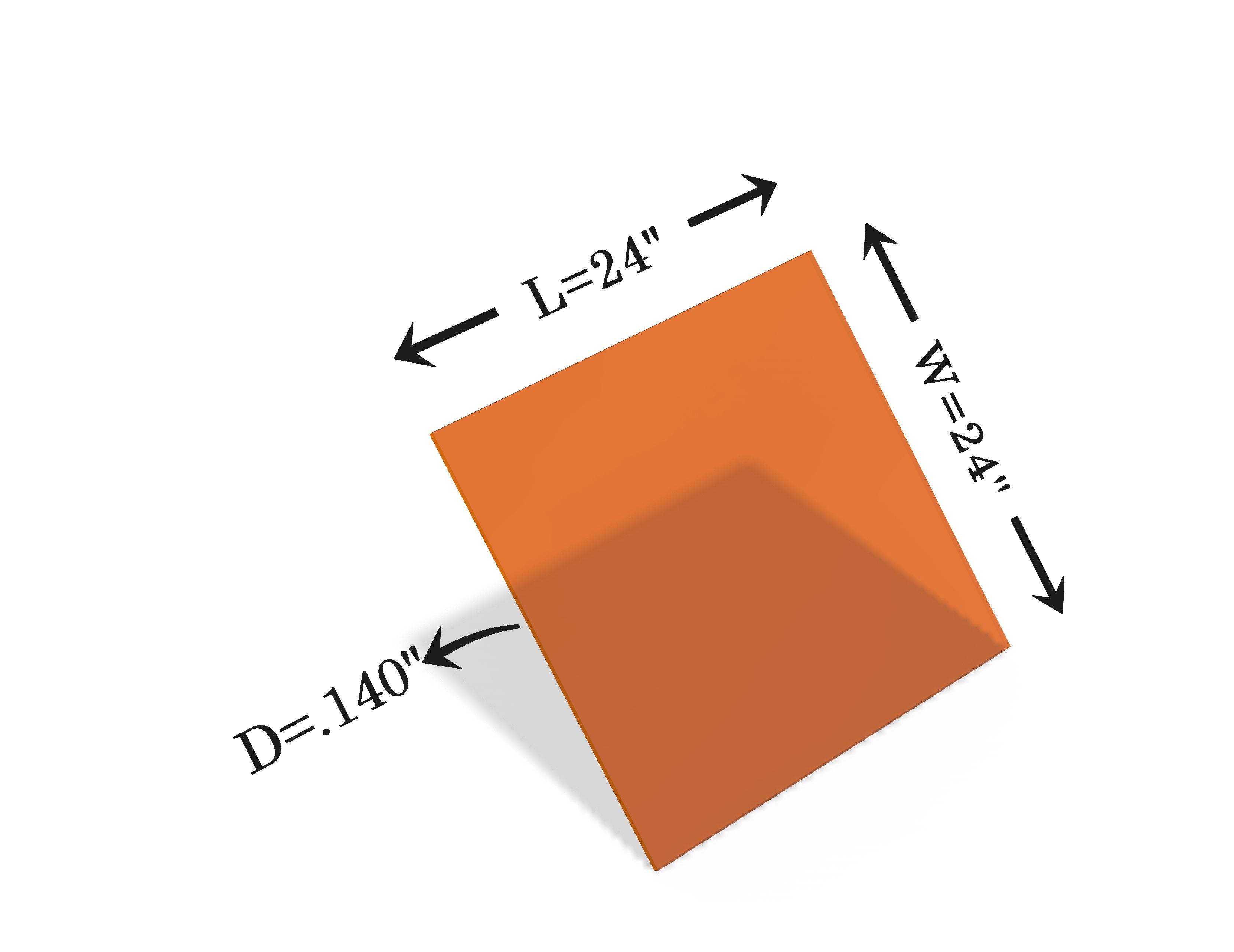 Laser Safety Window 410/412 Acrylic Sheet Class 4 Viewing KTP Argon (190-532nm, 10600nm)