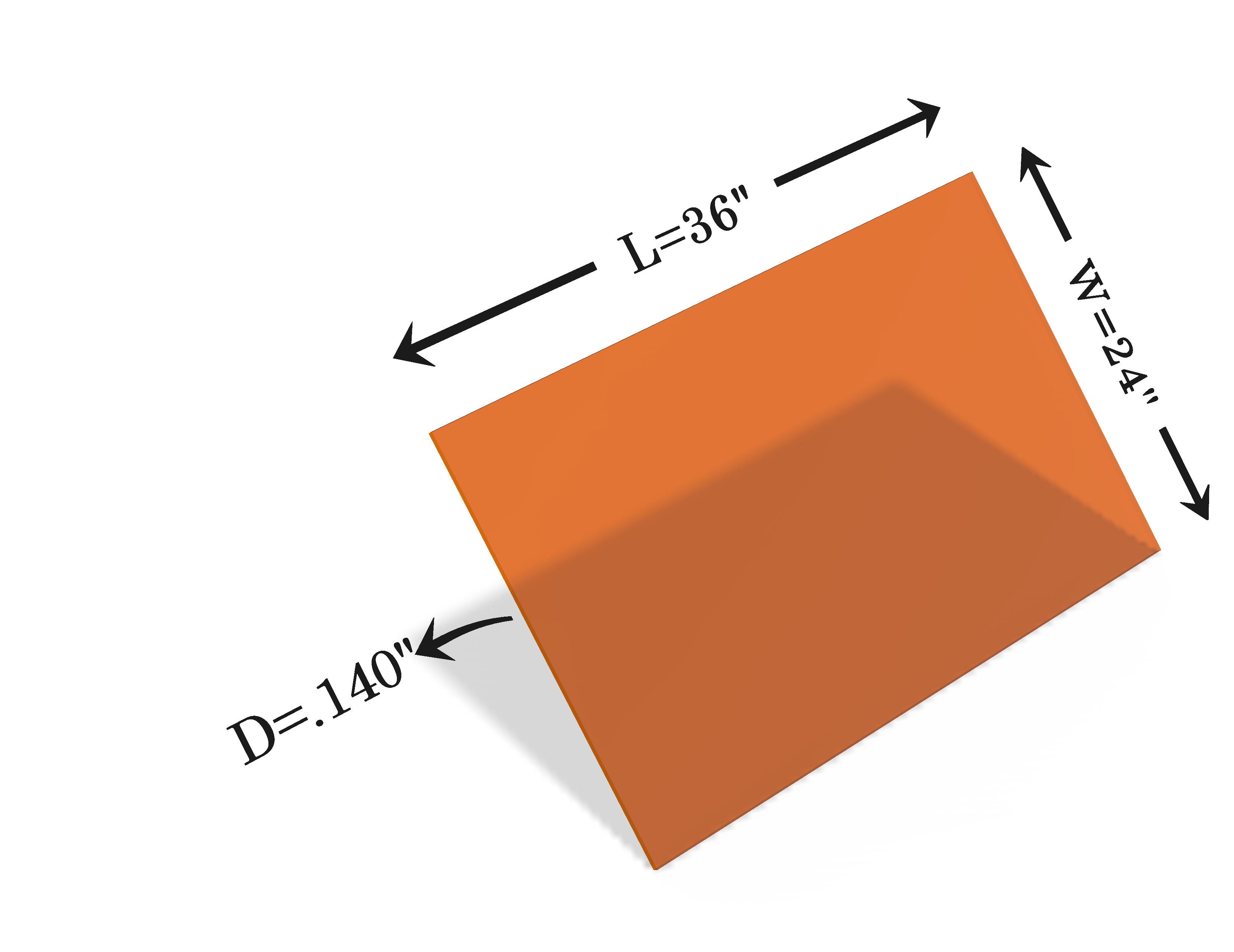 Laser Safety Window 410 Acrylic Sheet Class 4 Viewing KTP Argon (190-532nm, 10600nm)