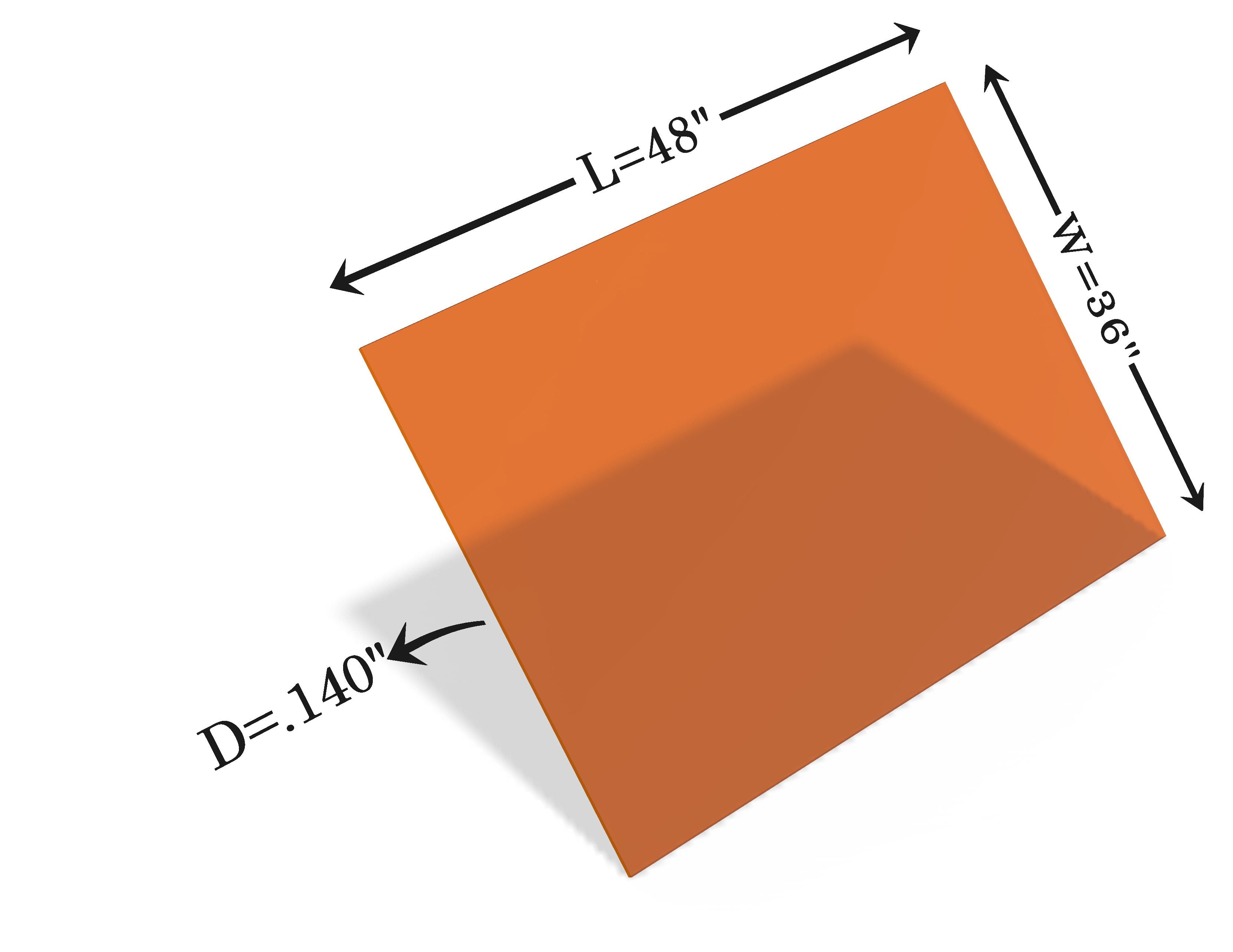 Laser Safety Window 410/412 Acrylic Sheet Class 4 Viewing KTP Argon (190-532nm, 10600nm)