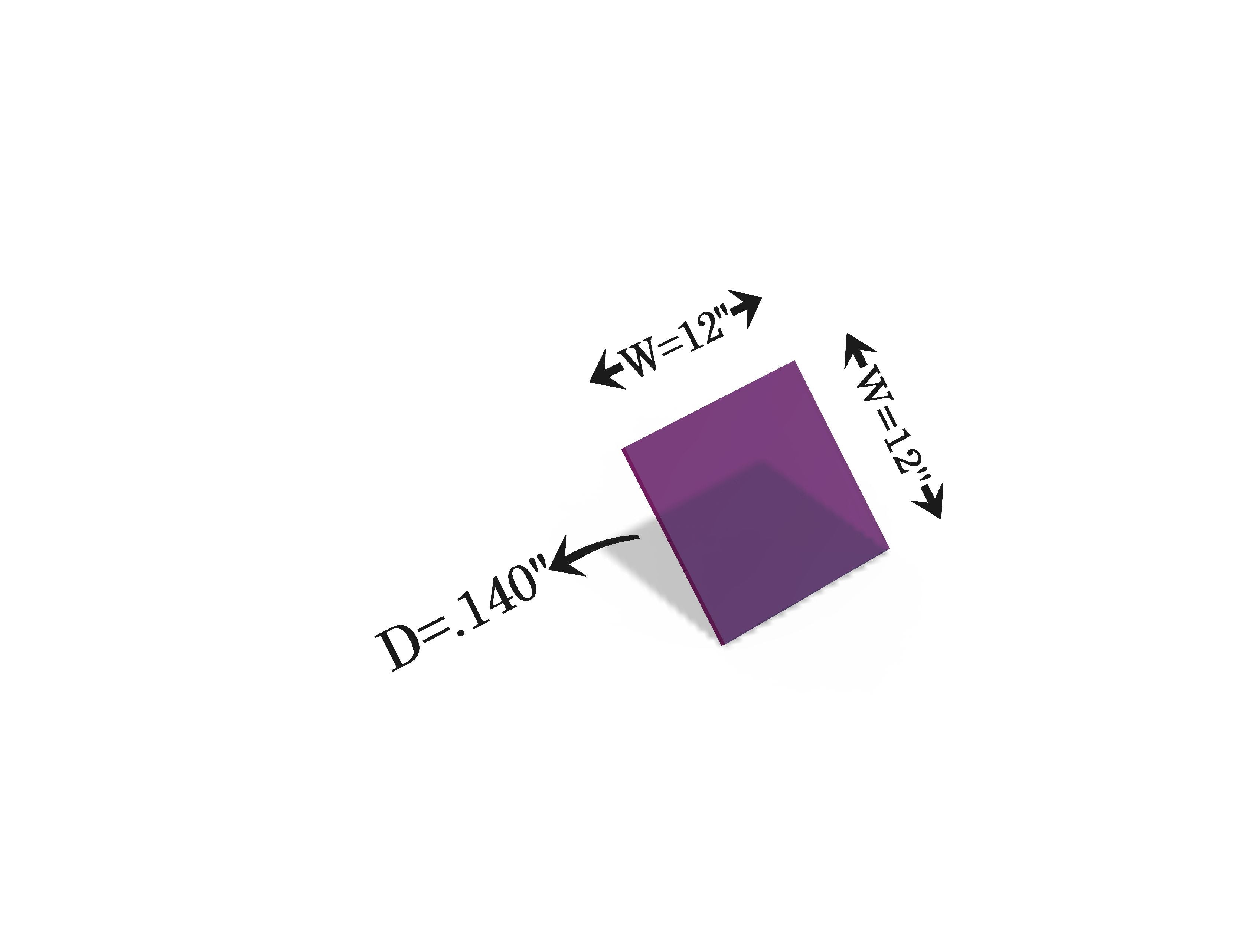 Laser Safety Window 430 Acrylic Sheet Class 4 Viewing Diode (808-815nm)