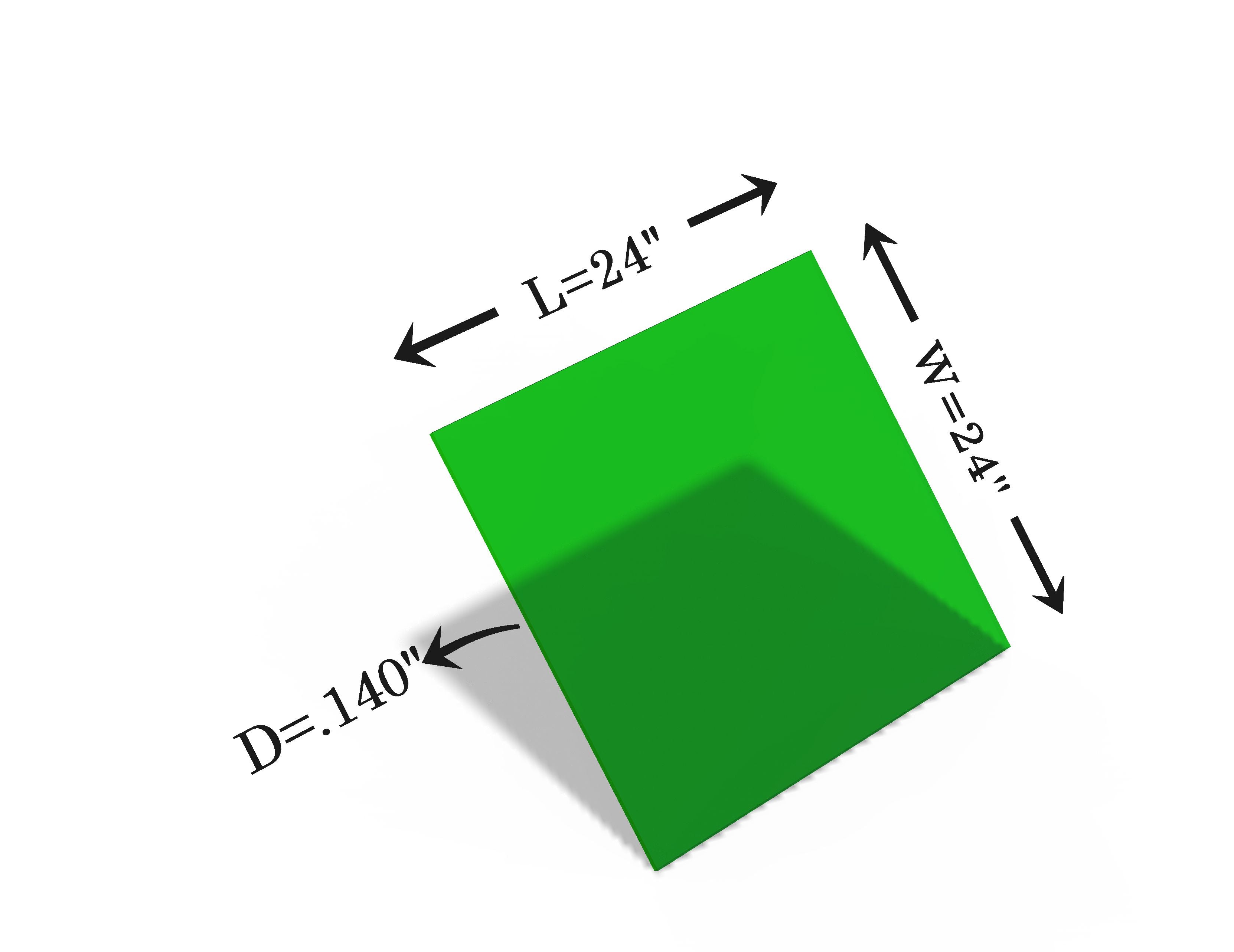 Laser Safety Window 440 Acrylic Sheet Class 4 Viewing Alexandrite (755nm)