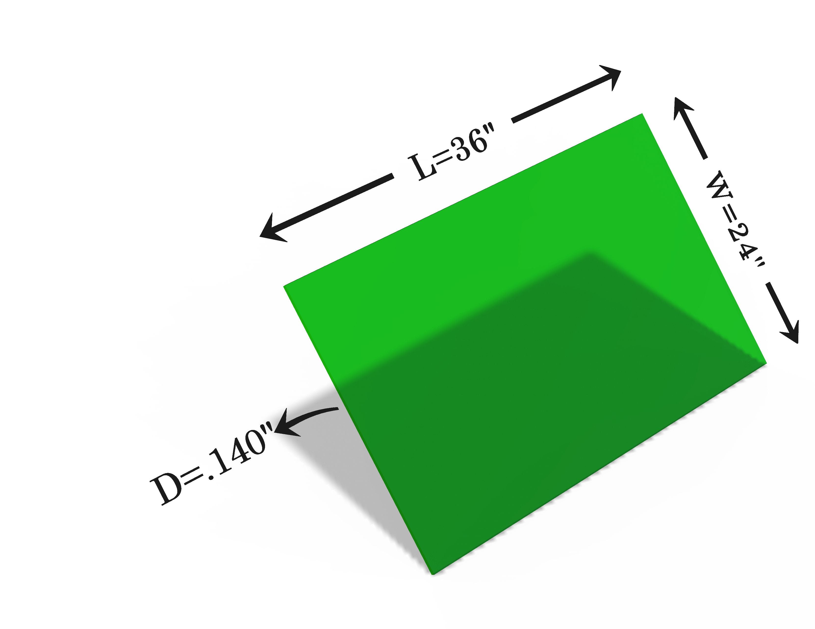 Laser Safety Window 440 Acrylic Sheet Class 4 Viewing Alexandrite (755nm)