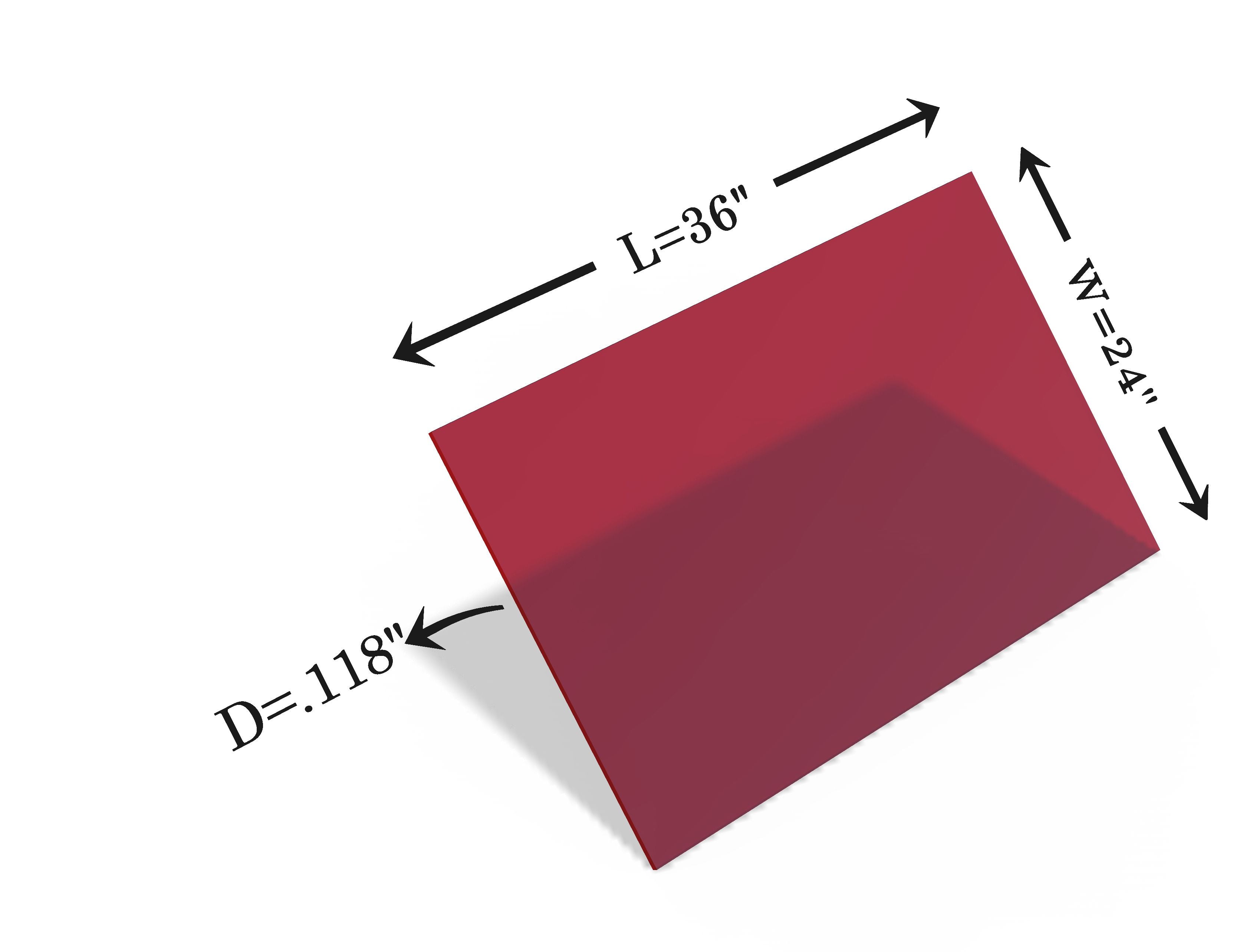 Laser Safety Window 920 Acrylic Sheet Low Power Viewing (360-610nm)