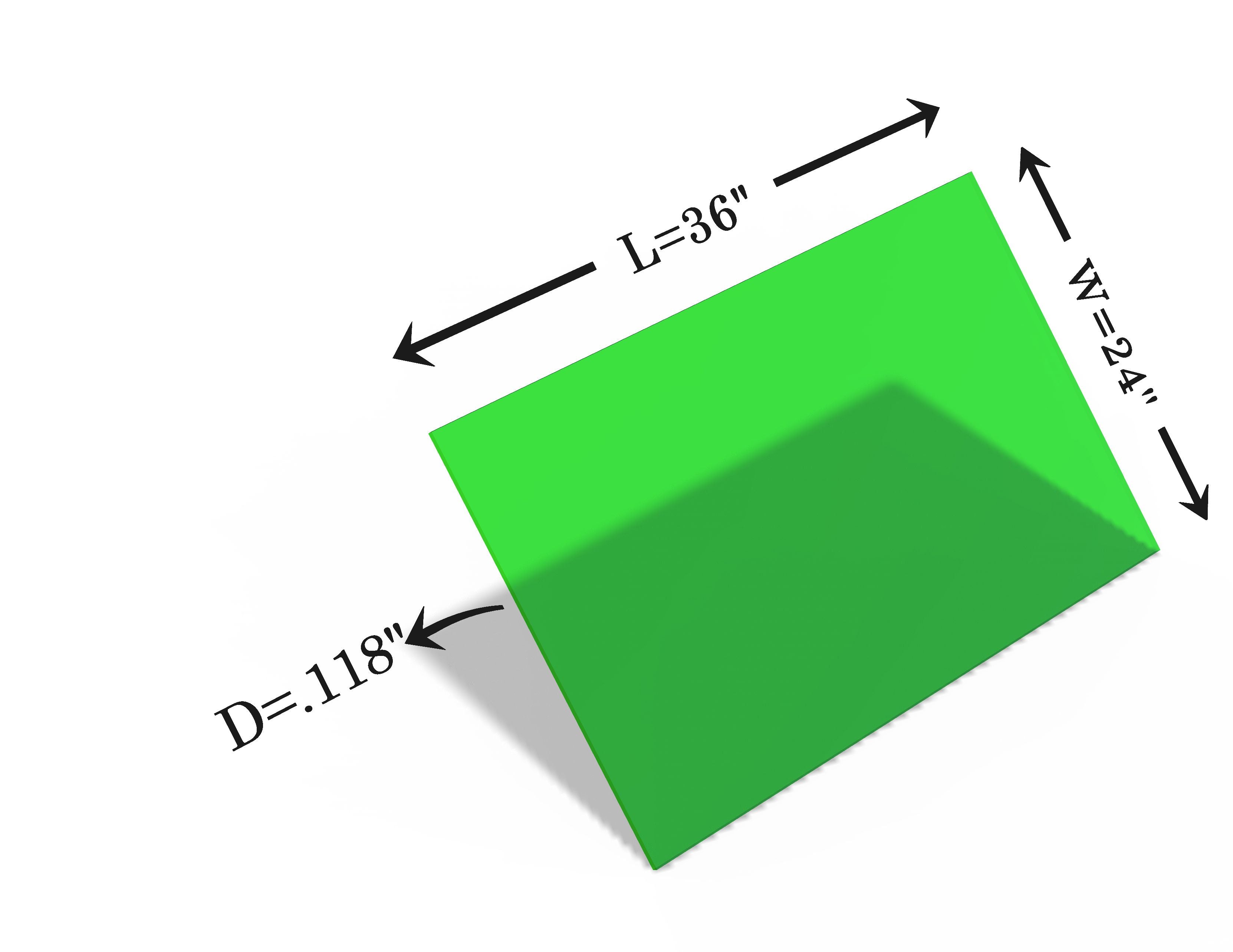 Laser Safety Window 935 Acrylic Sheet Low Power Viewing (190-764 nm)